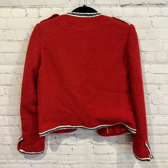 Mango Red Blazer Jacket Size XS - Picture 6 of 6